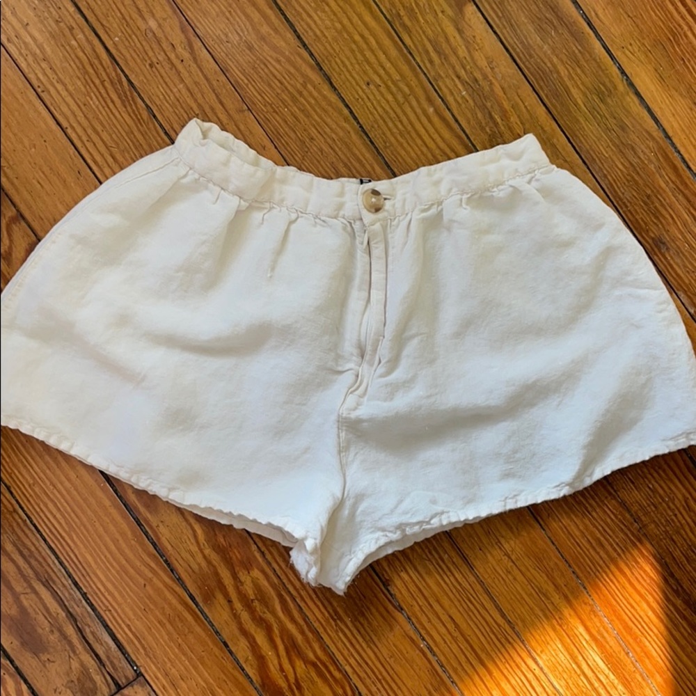 Amuse society canopy latte linen shorts